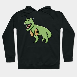 T. rex playing cymbals Hoodie